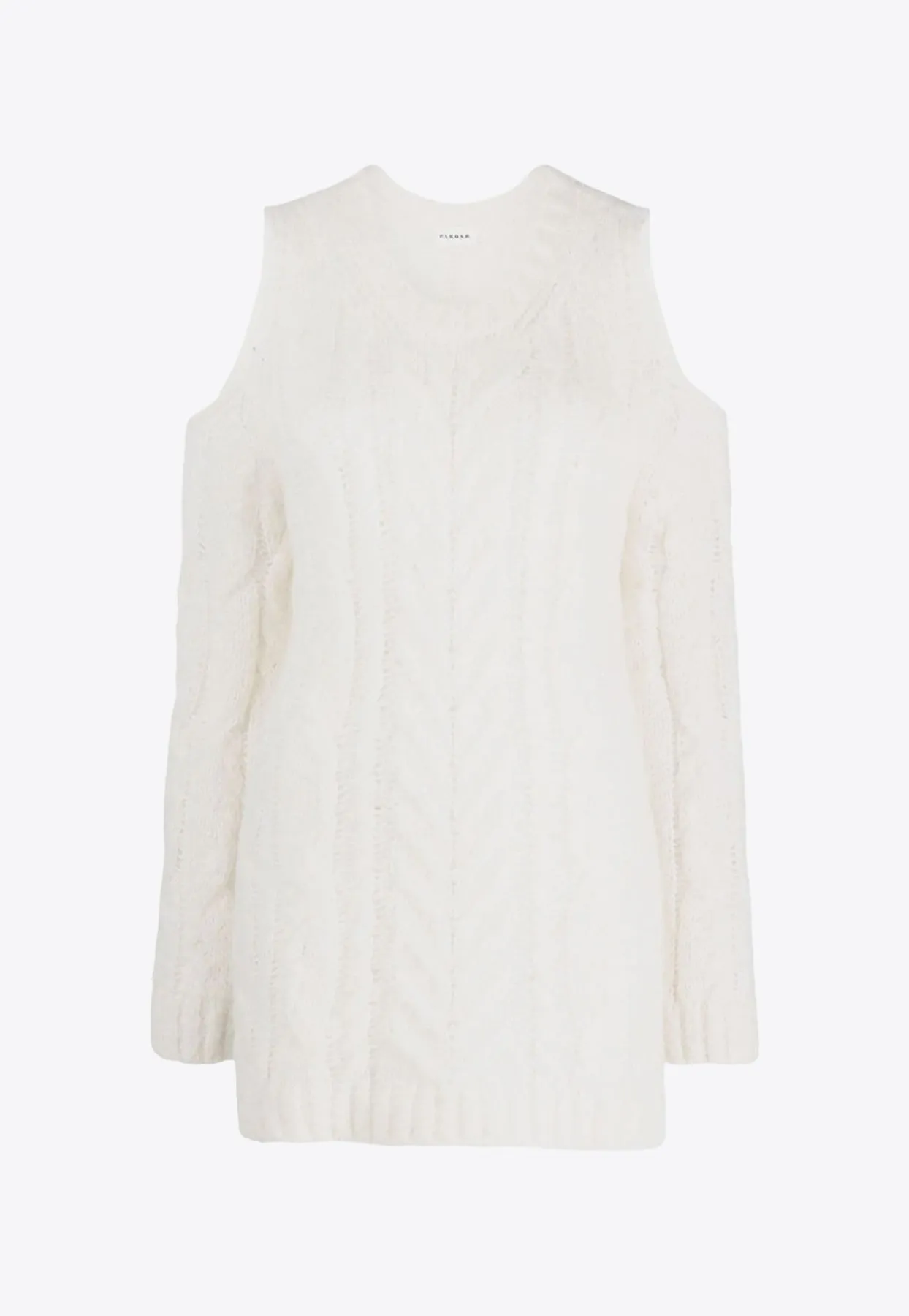 Liquore Cold-Shoulder Crochet Knit Sweater