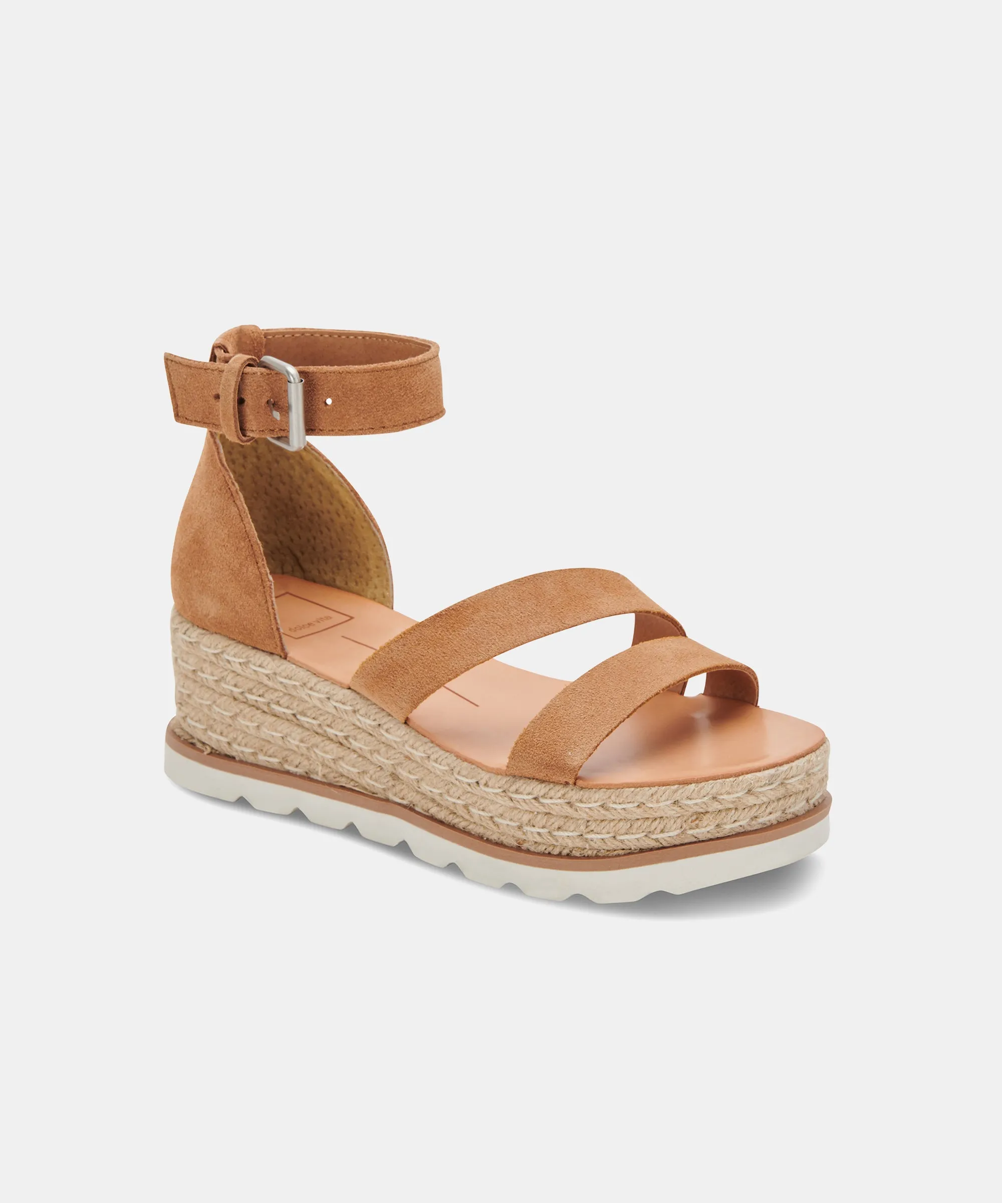 LIVIE WEDGES COGNAC SUEDE