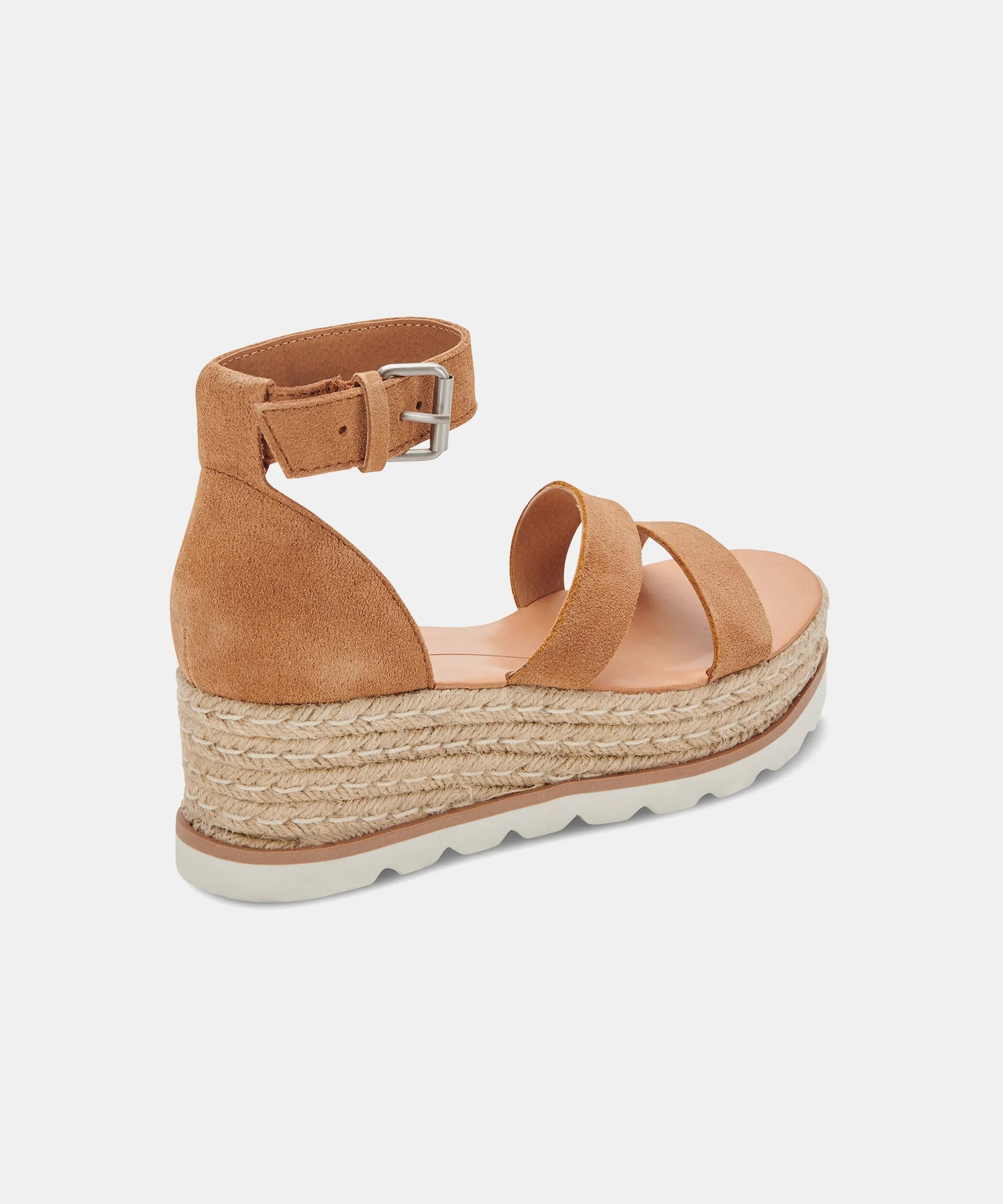 LIVIE WEDGES COGNAC SUEDE