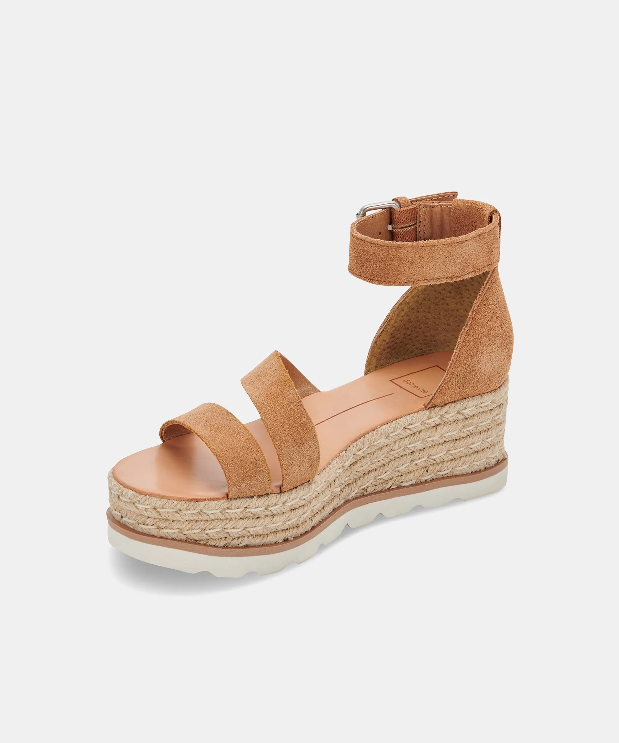 LIVIE WEDGES COGNAC SUEDE