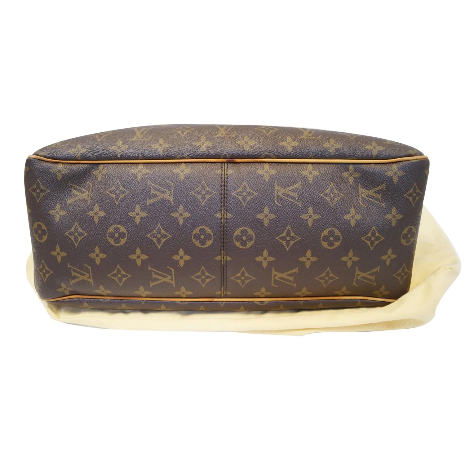 LOUIS VUITTON Delightful MM Monogram Canvas Shoulder Bag Brown