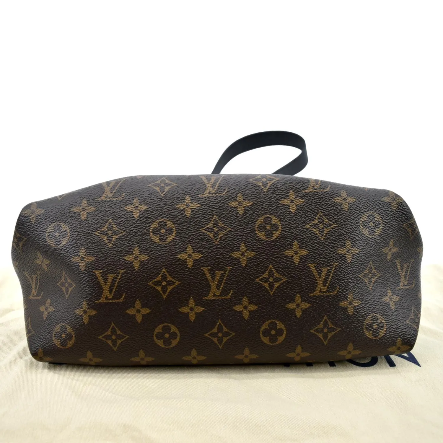 LOUIS VUITTON Flower Zipped MM Monogram Canvas Tote Bag Noir
