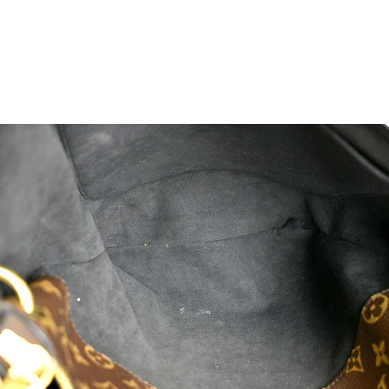 LOUIS VUITTON Flower Zipped MM Monogram Canvas Tote Bag Noir