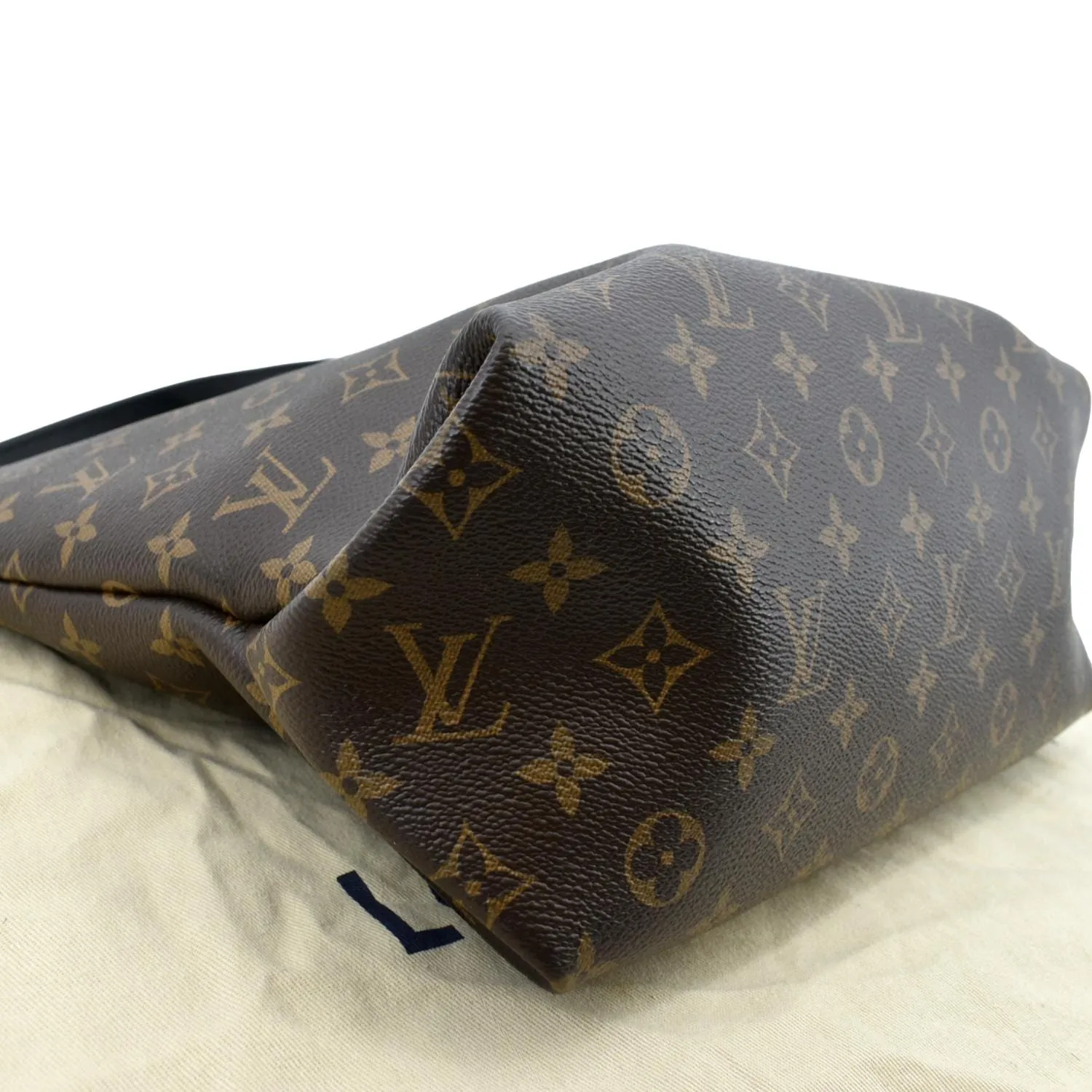 LOUIS VUITTON Flower Zipped MM Monogram Canvas Tote Bag Noir