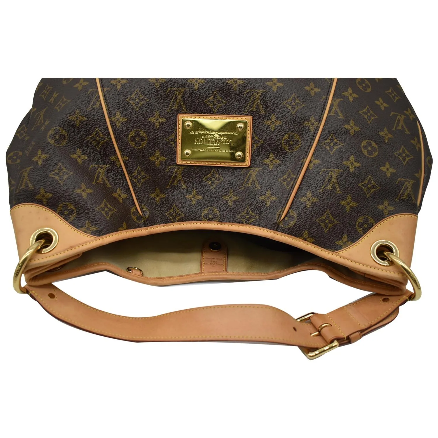LOUIS VUITTON Galliera GM Monogram Canvas Shoulder Tote Bag Brown