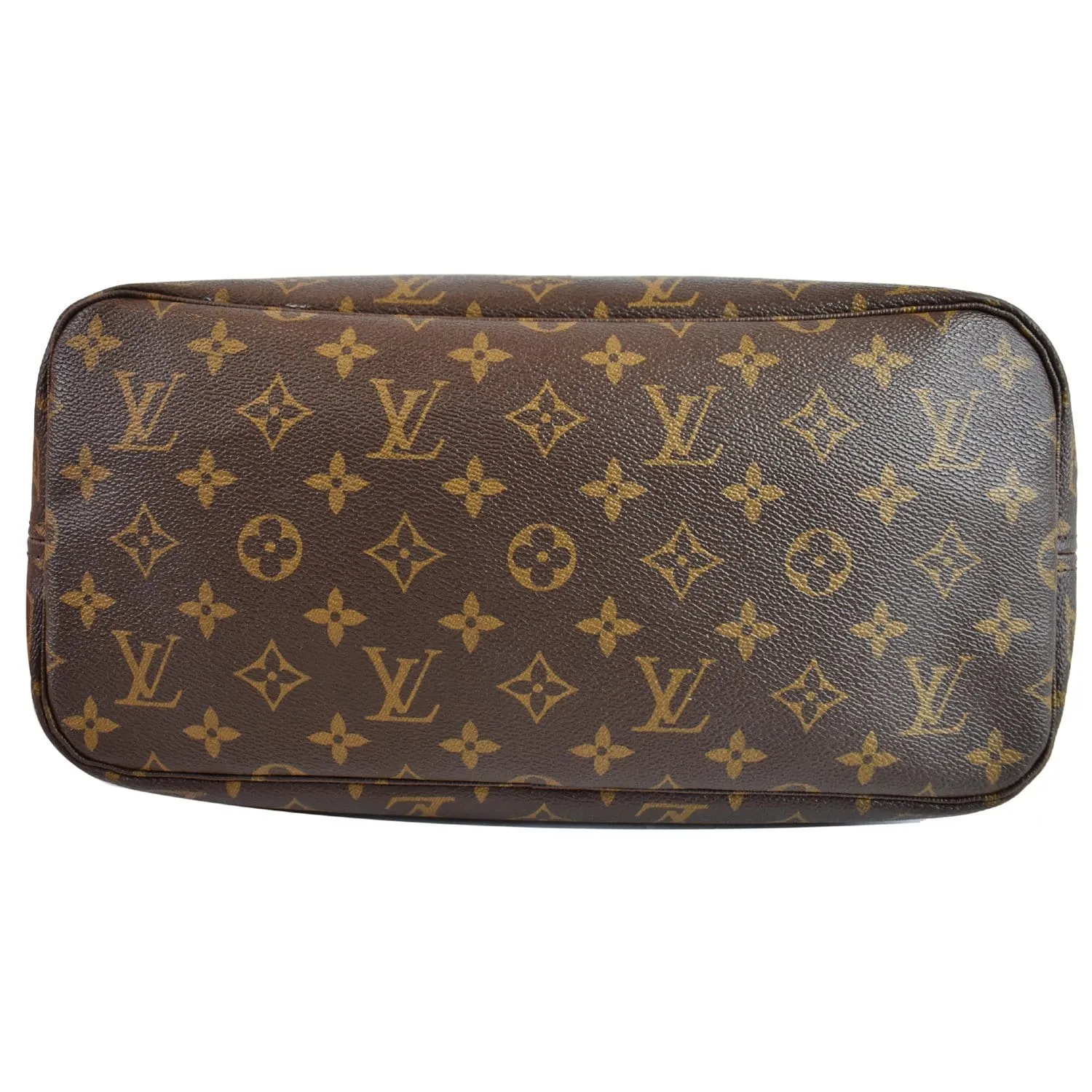 LOUIS VUITTON Neverfull Monogram Canvas Tote Shoulder Bag Brown