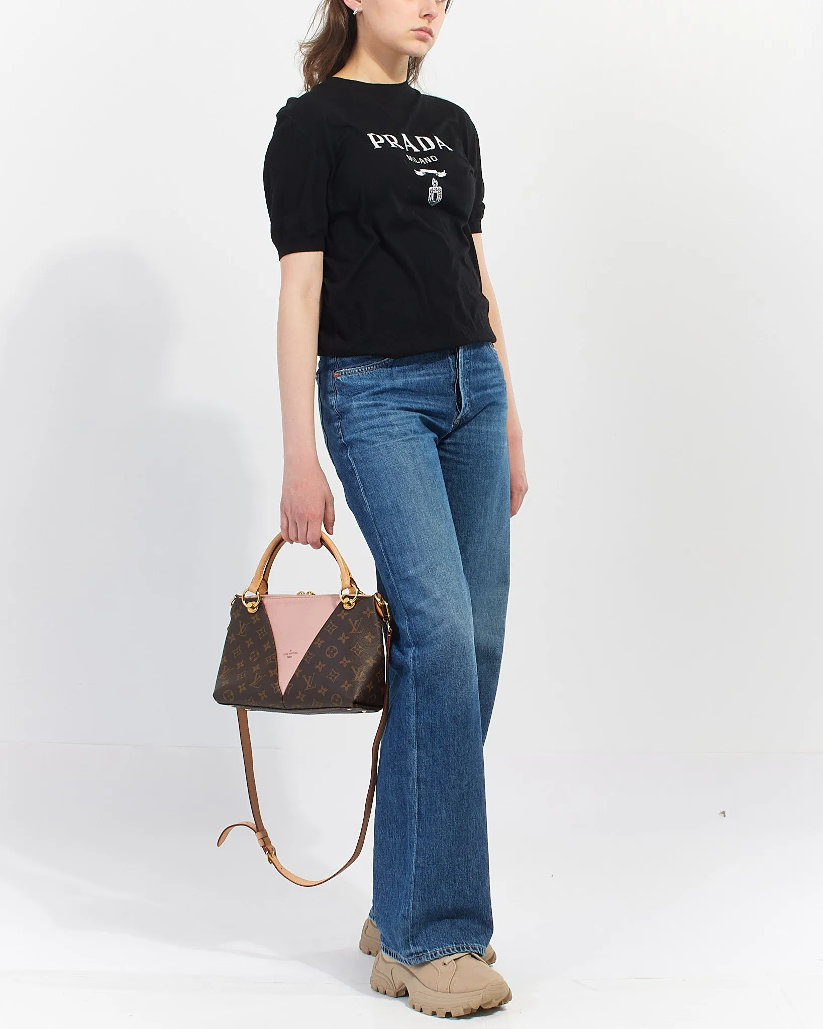 Louis Vuitton Pink (Rose Poudre) Monogram BB V Tote