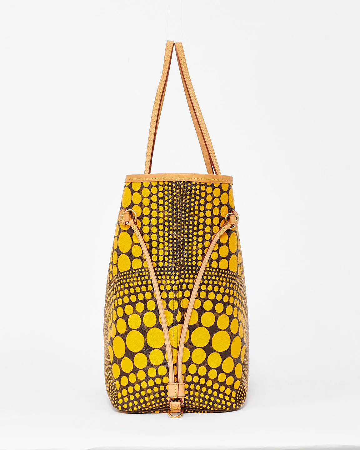 Louis Vuitton x Yayoi Kusama Yellow Monogram Waves Neverfull PM Tote