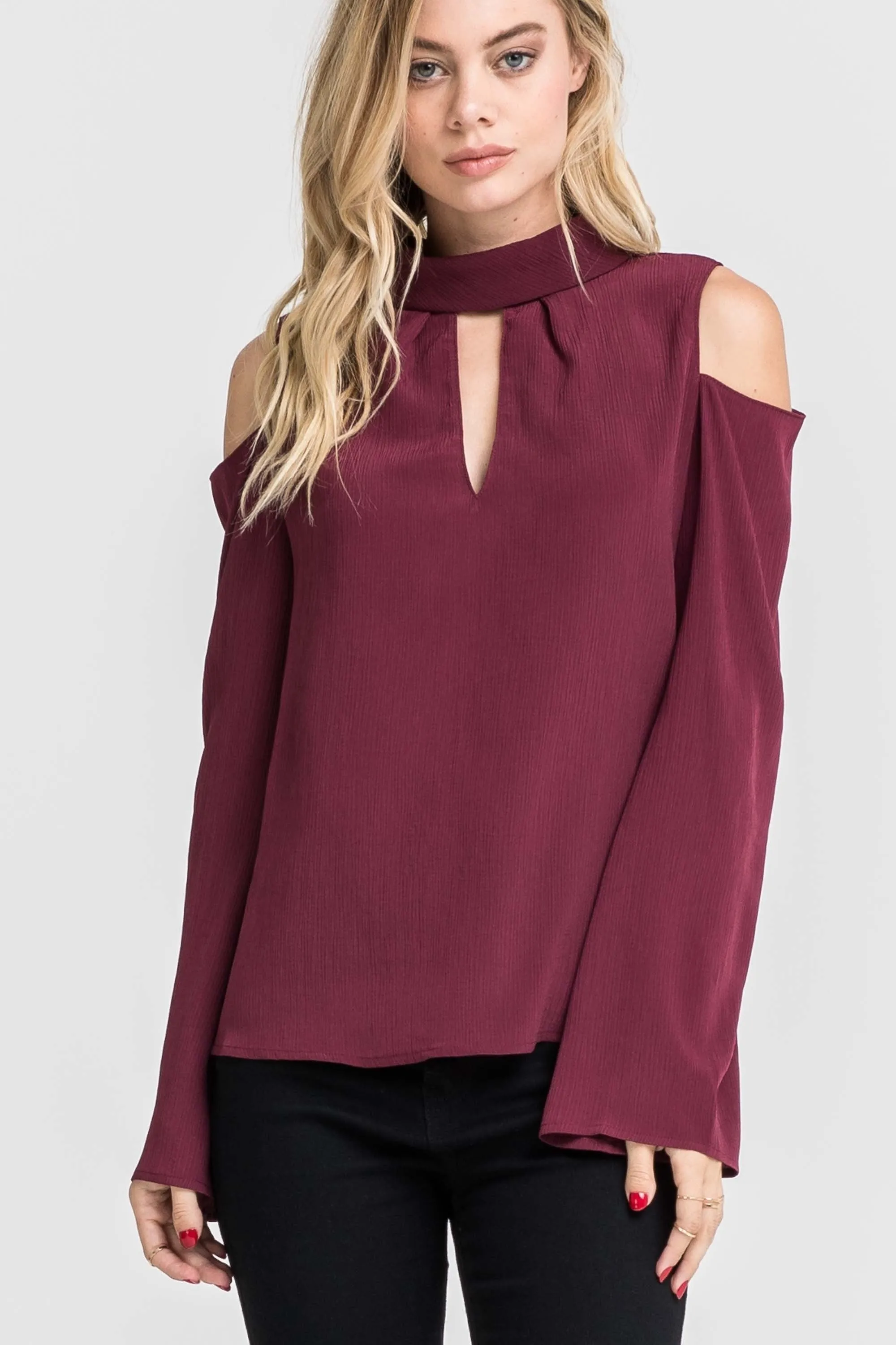 LUSH Dawn Cold Shoulder Top