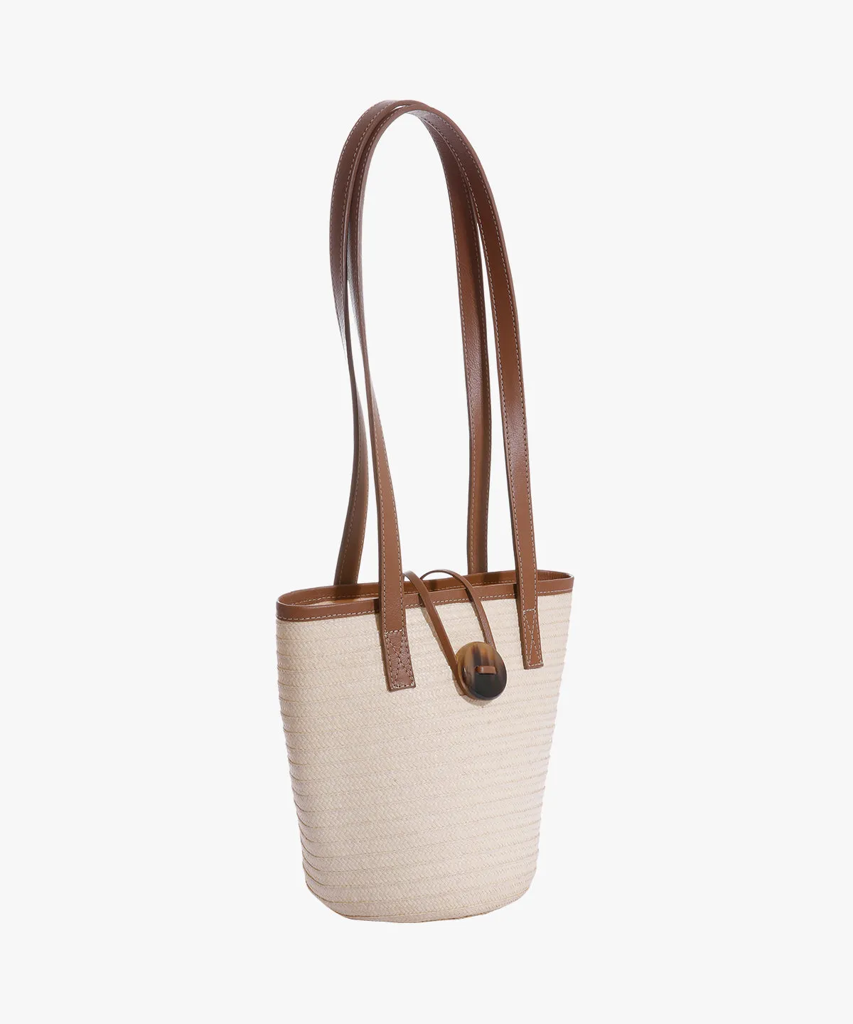 Marcial Mini in Raffia and Leather