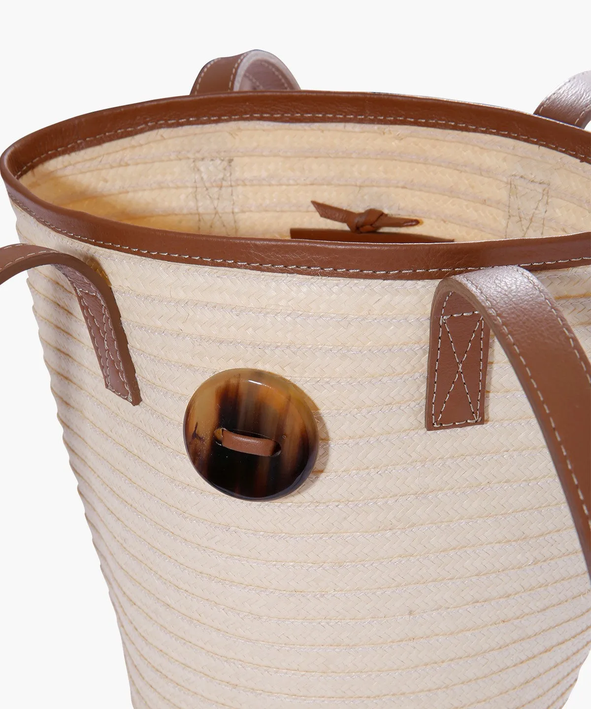 Marcial Mini in Raffia and Leather