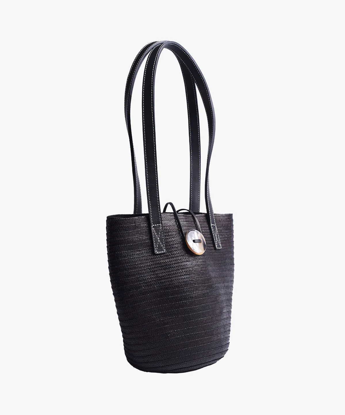 Marcial Mini in Raffia and Leather