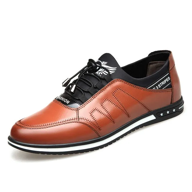 Mens Breathable Mesh leather shoesTraining shoes Plus size 39-48