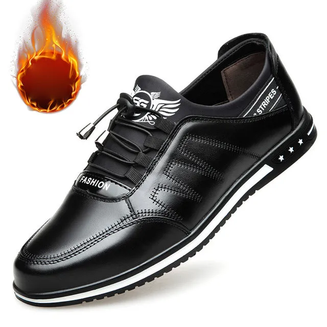 Mens Breathable Mesh leather shoesTraining shoes Plus size 39-48