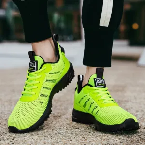 Men's Breathable Mesh Skidproof Rubber Sole Cozy Sneakers