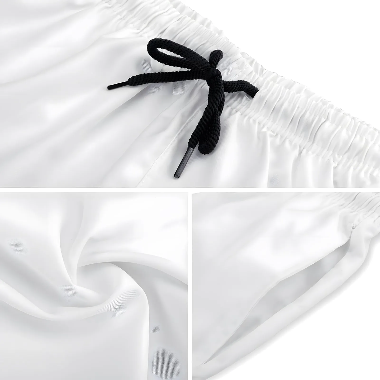 Men's Pocket Drawstring Letter Breathable Shorts