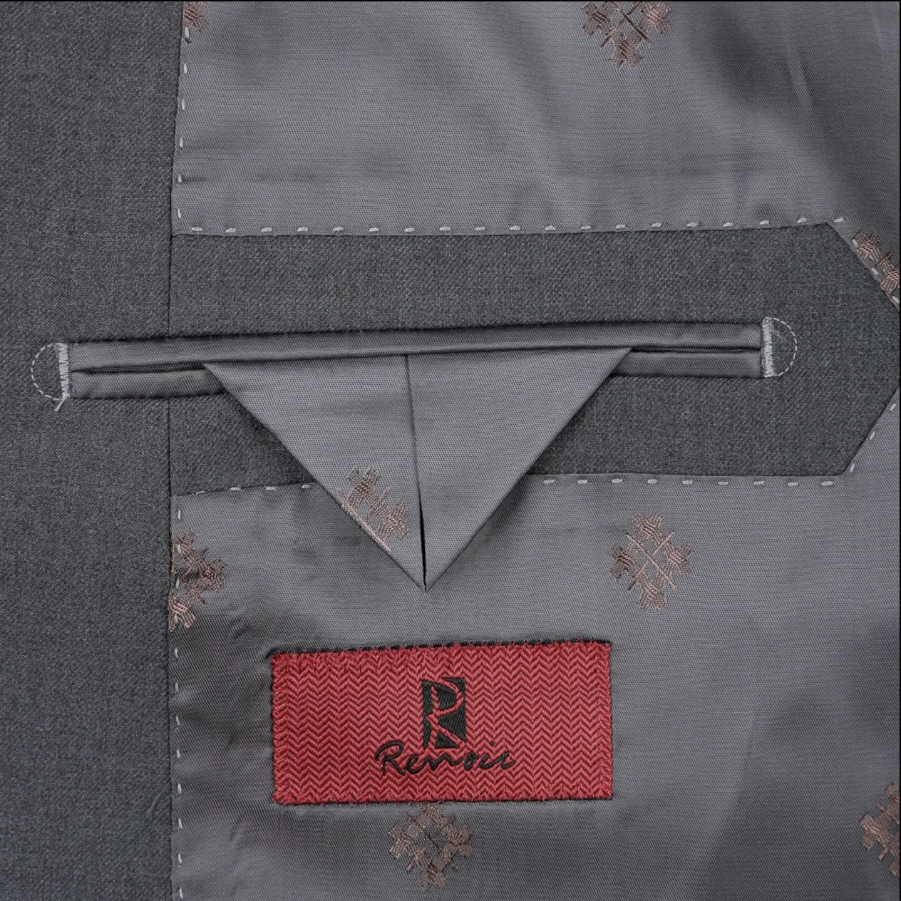 Men's Renoir Two Piece Charcoal Slim Fit Suit