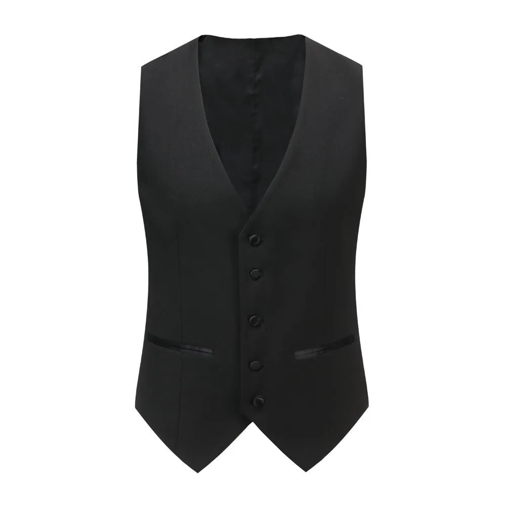 Men's Slim-Fit 3PC Satin Peak Lapel Tuxedo (RED, IVORY)