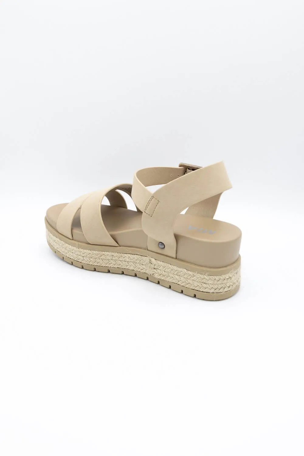 MIA Evana Rope Platform Sandals for Women in Brown | MH2326B-SAND