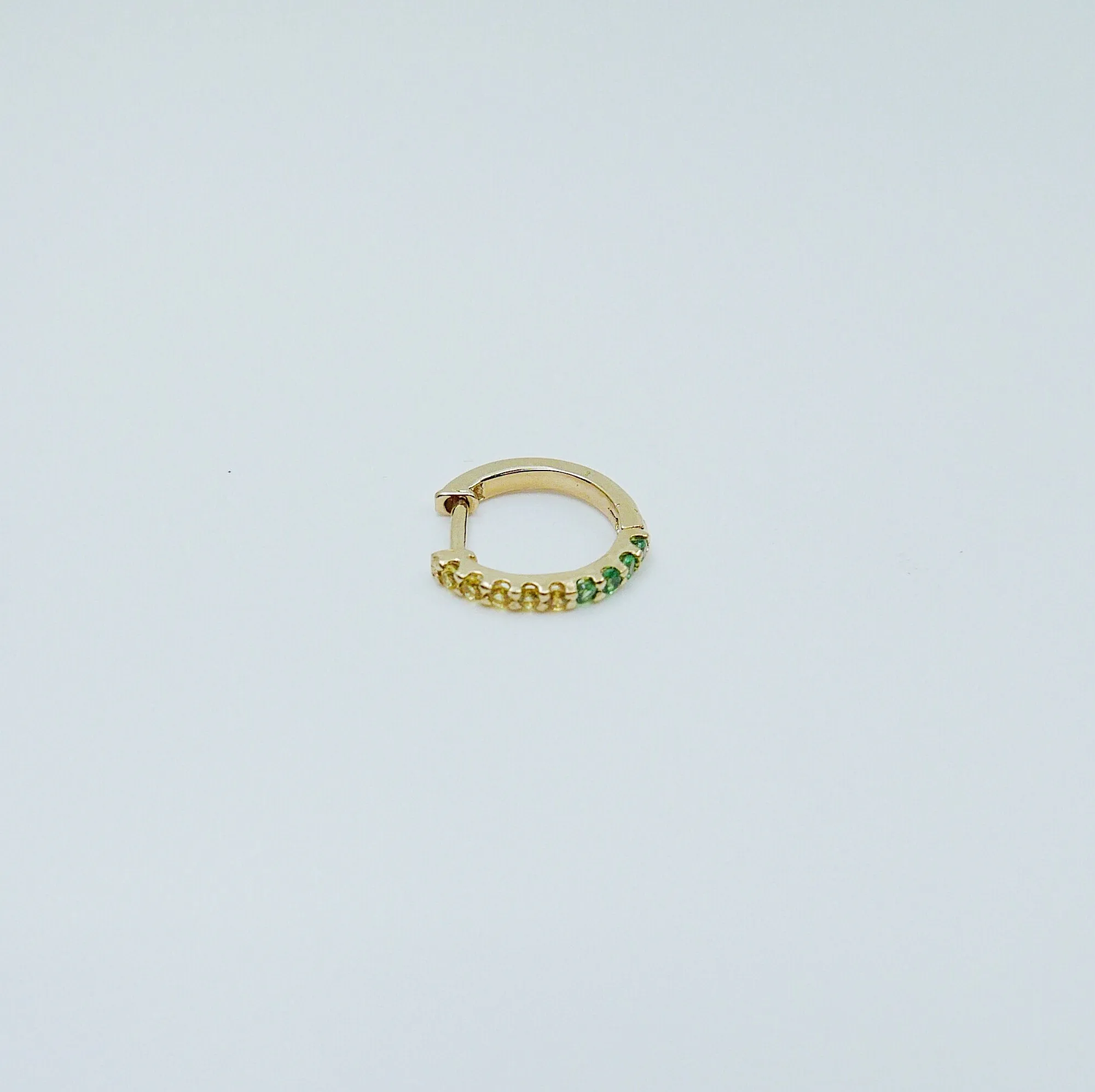 Mini Bi-Color Hoop Earring