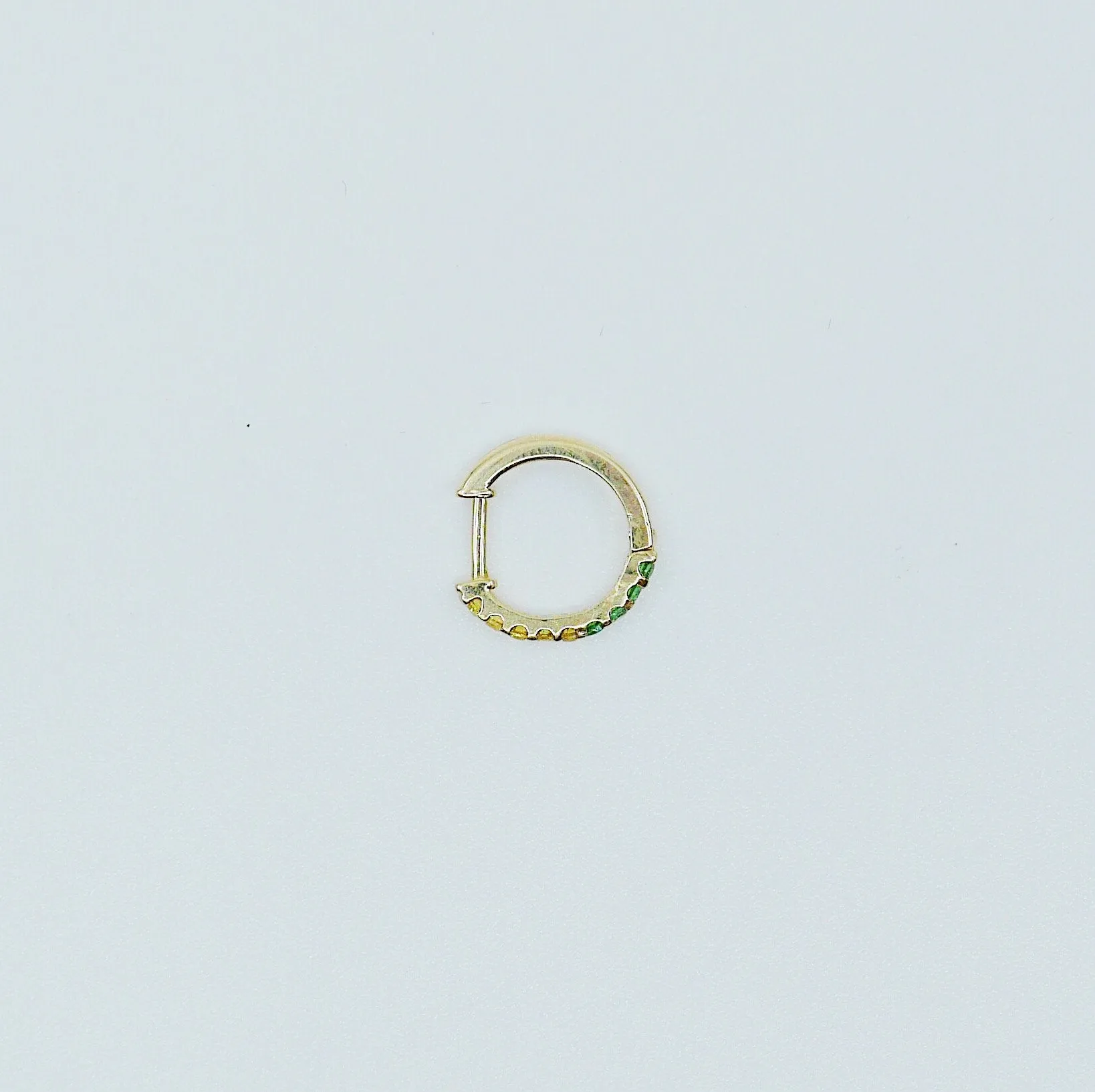 Mini Bi-Color Hoop Earring