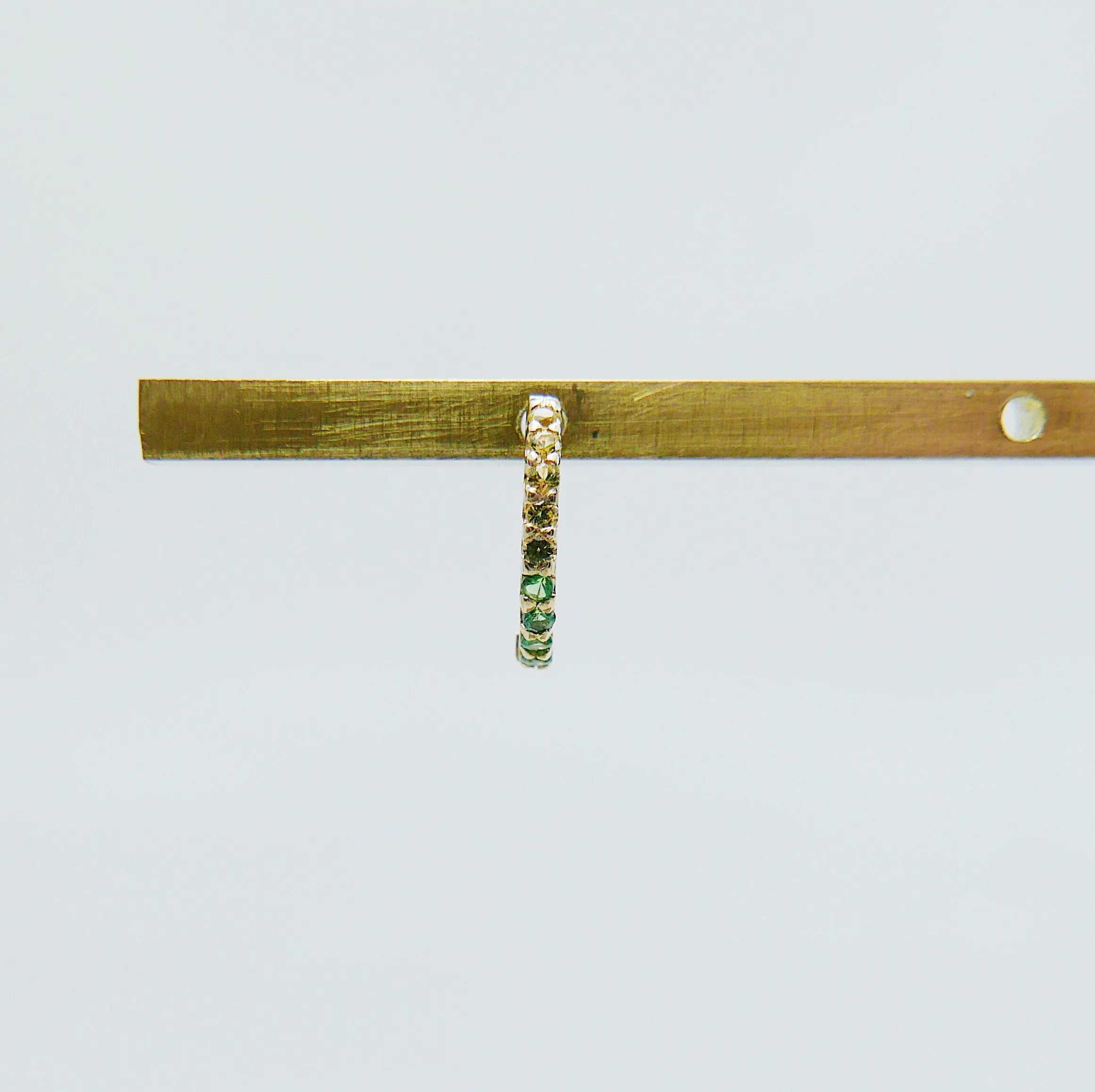 Mini Bi-Color Hoop Earring