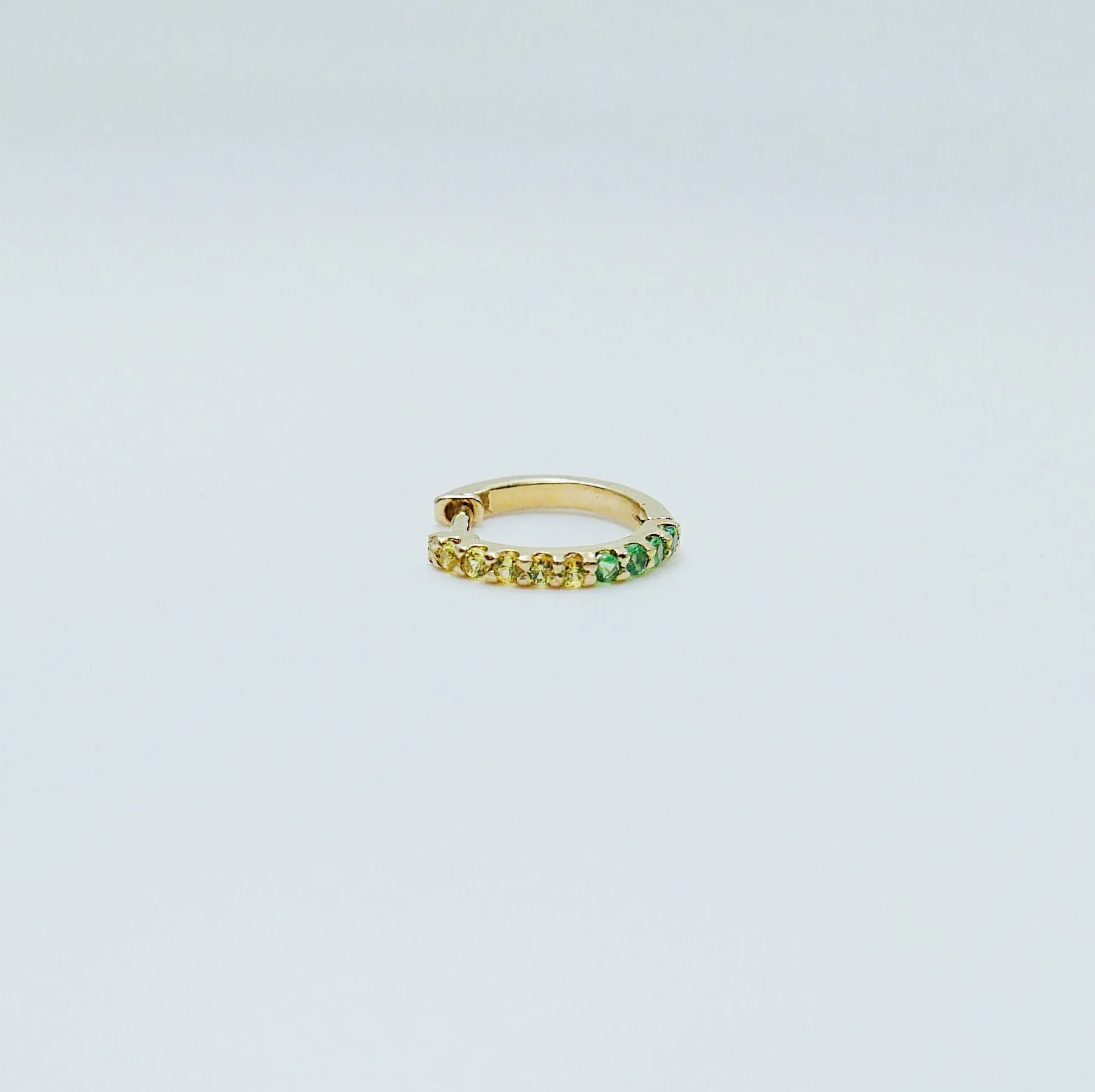 Mini Bi-Color Hoop Earring