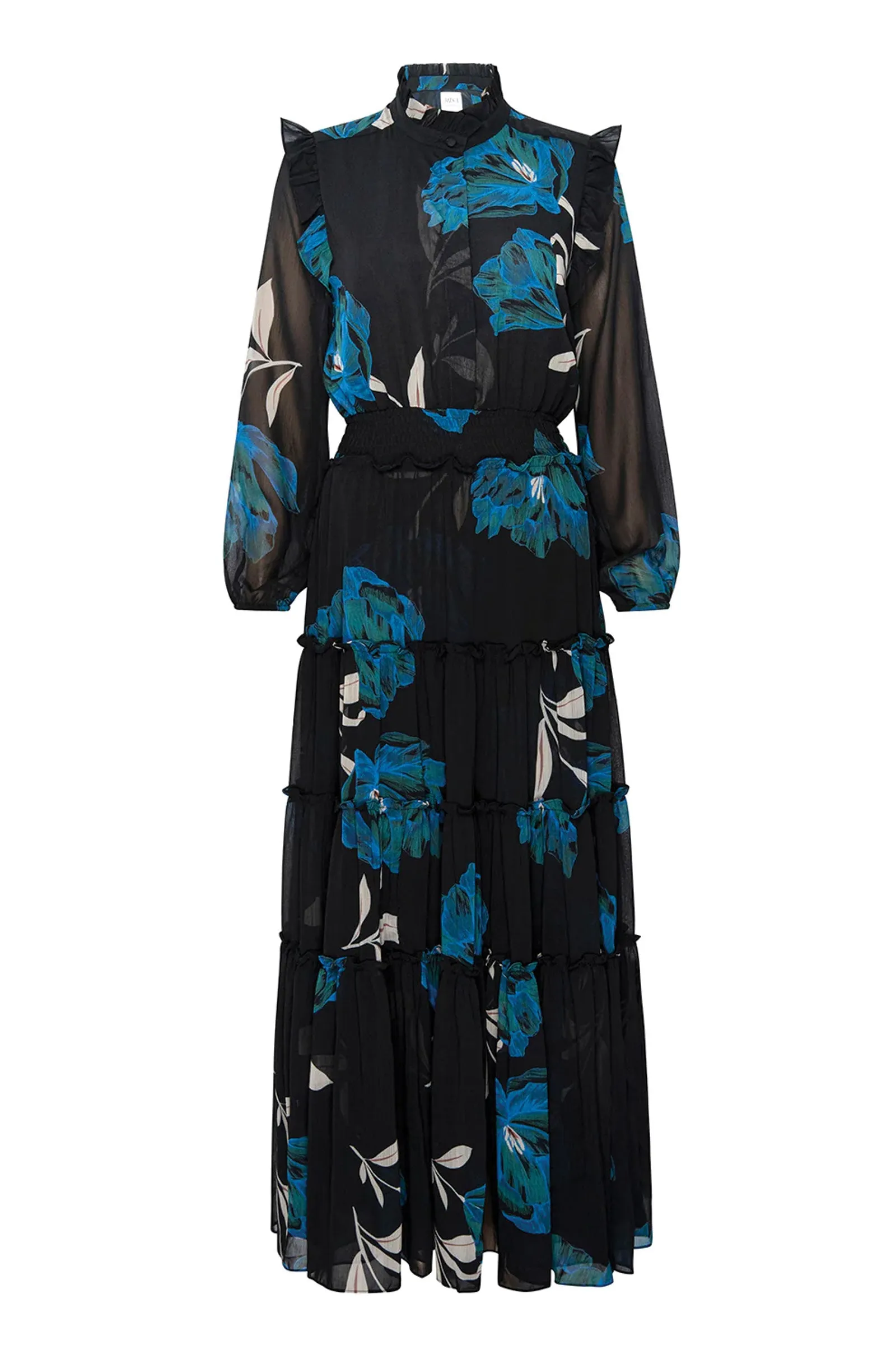 Misa Arhea Dress in Night Shade Flora Chiffon