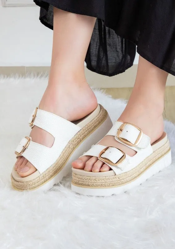 MONIQUE TH BUCKLED FASHION WEDGES