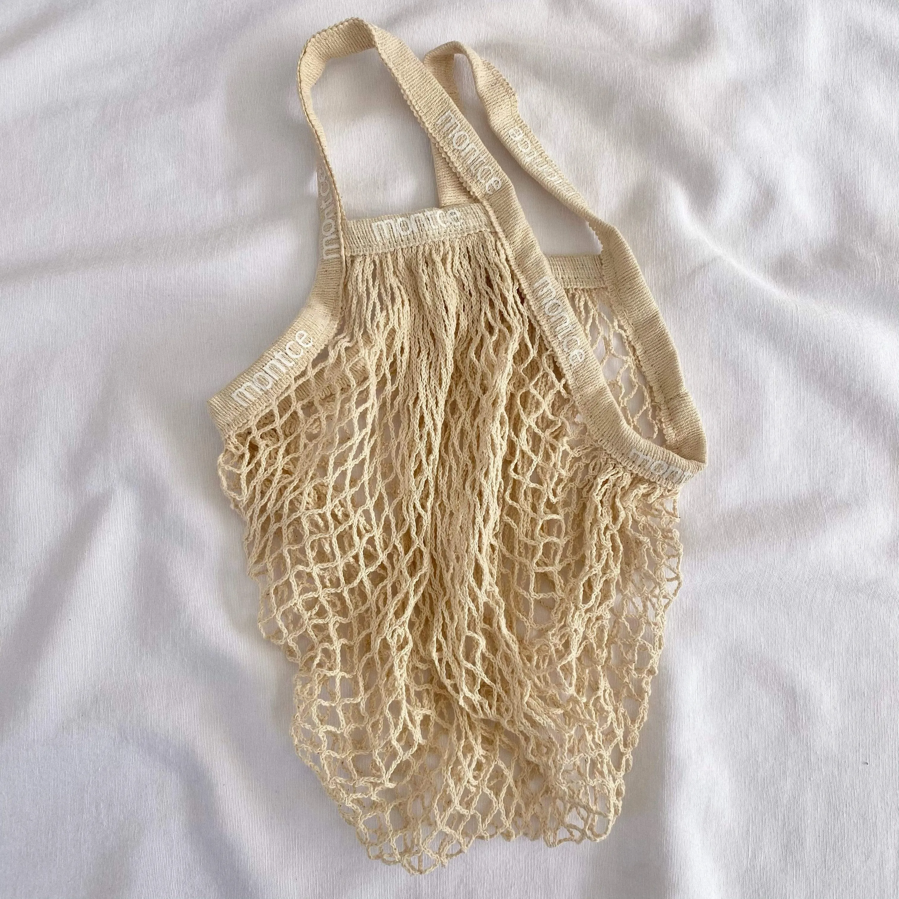 Montce Cotton Net Bag (Black Logo)