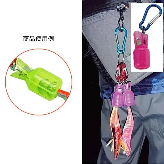 NAKAZIMA SQUID JIG Hook Cover with CARABINER (egi #2.5 - #4.0)