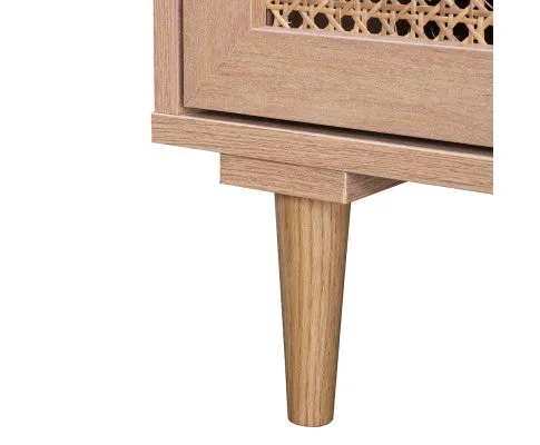 Natura Rattan Bedside Table With 2 Drawers