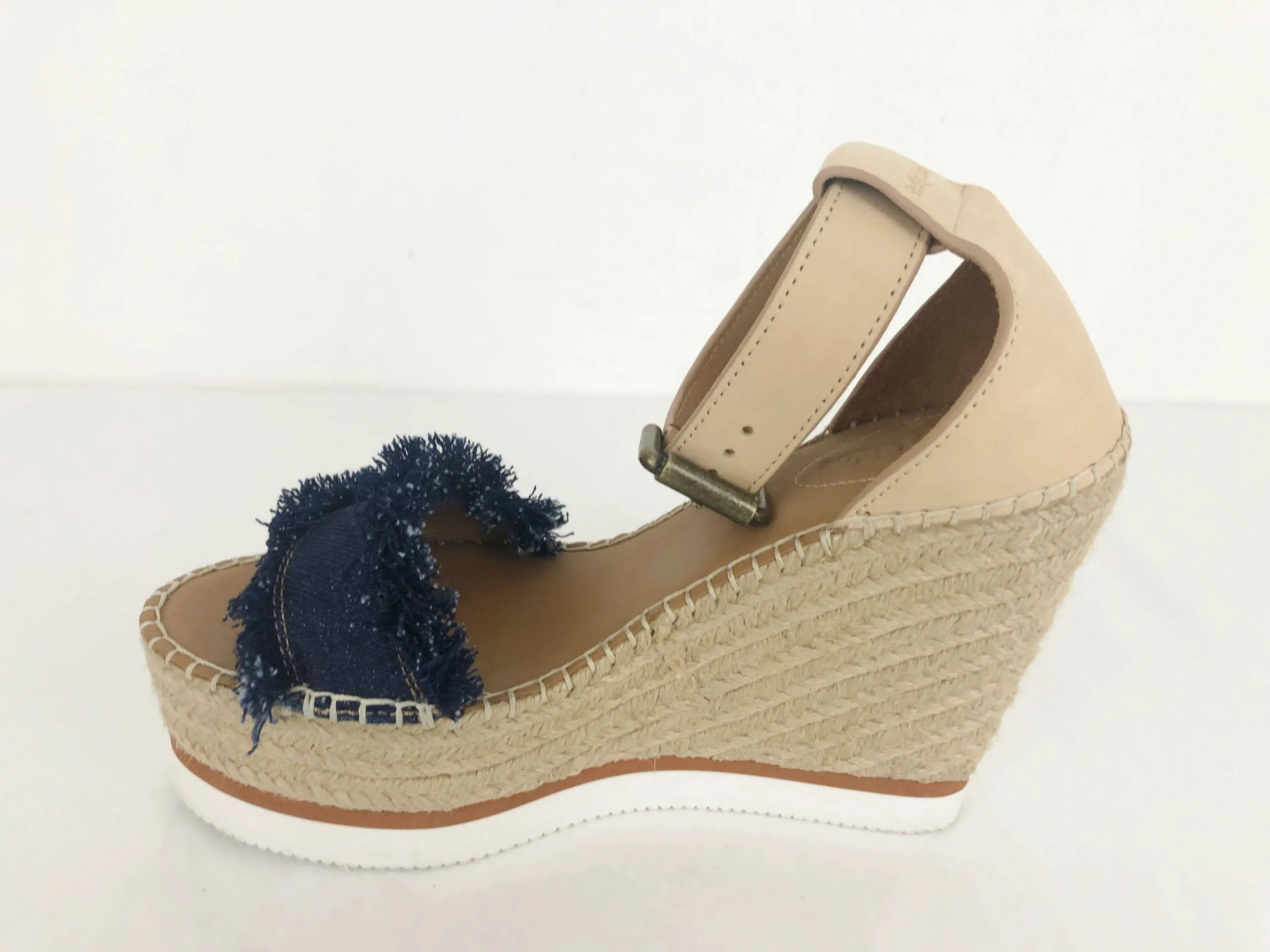 NEW See By Chloe Glyn Espadrille Wedge Sandals Size 38 It (8 Us)