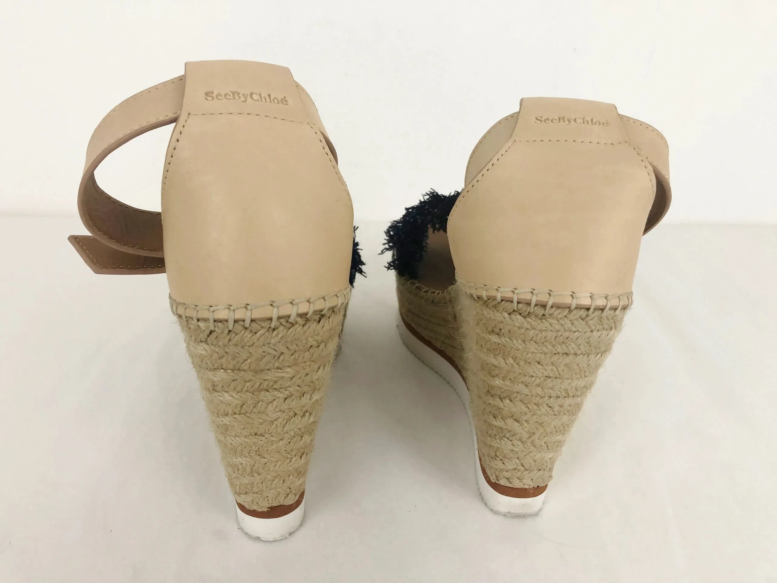 NEW See By Chloe Glyn Espadrille Wedge Sandals Size 38 It (8 Us)
