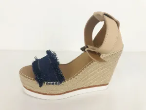 NEW See By Chloe Glyn Espadrille Wedge Sandals Size 38 It (8 Us)