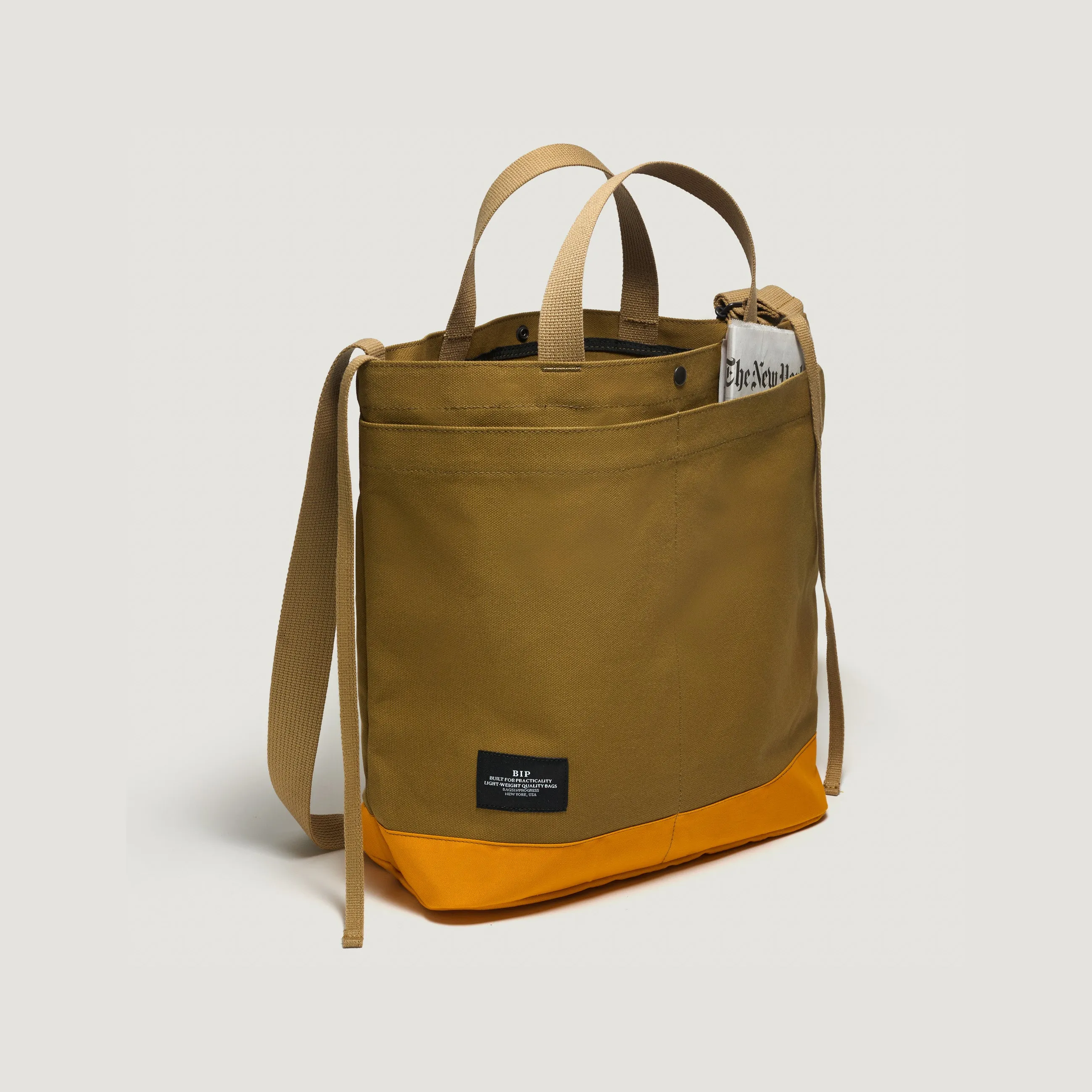 New York Tote Medium, Special Edition: Orange/Brown
