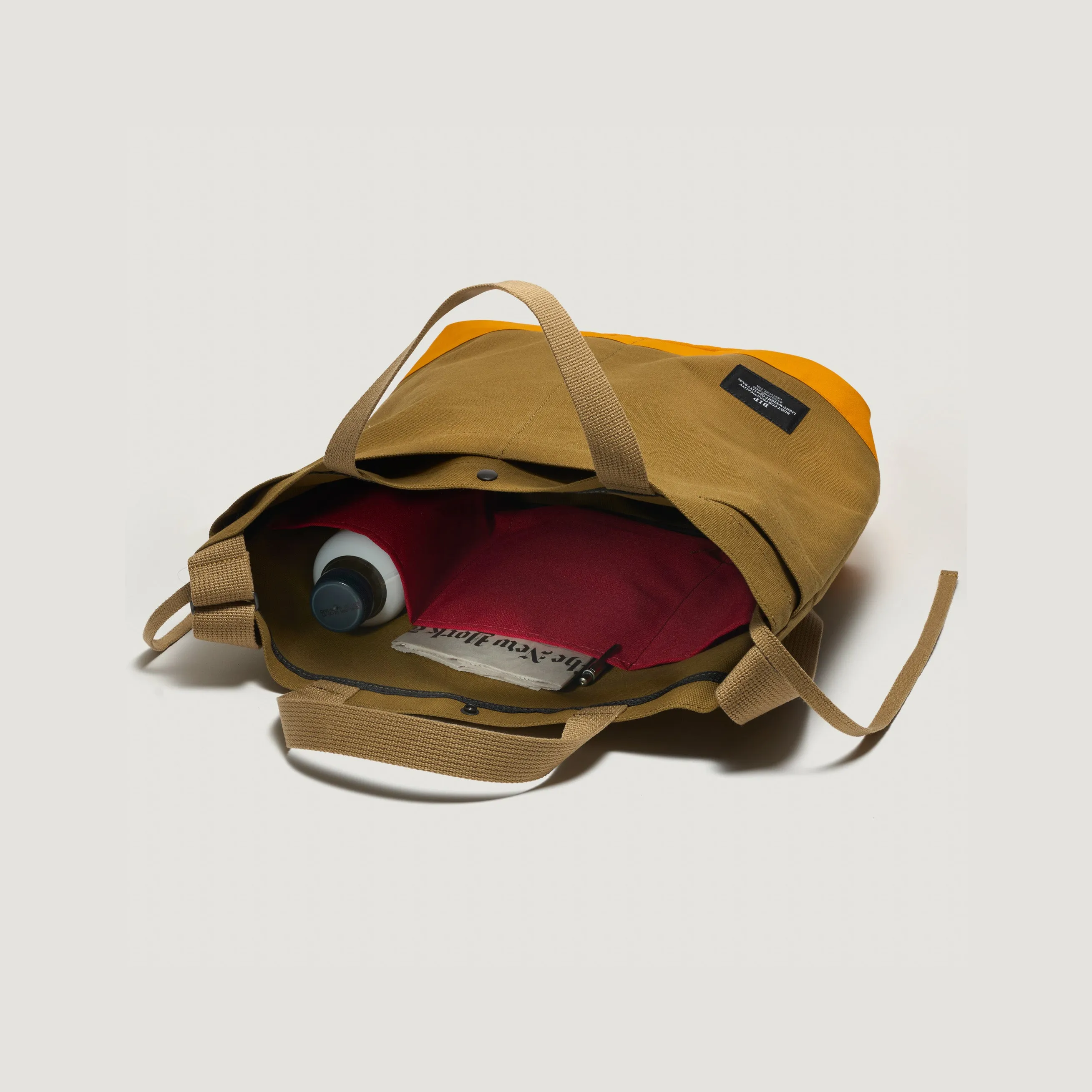 New York Tote Medium, Special Edition: Orange/Brown