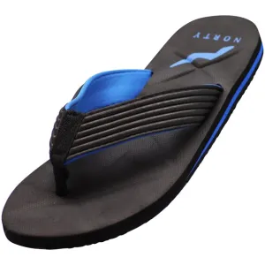 Norty Black and Royal Men's Sandals