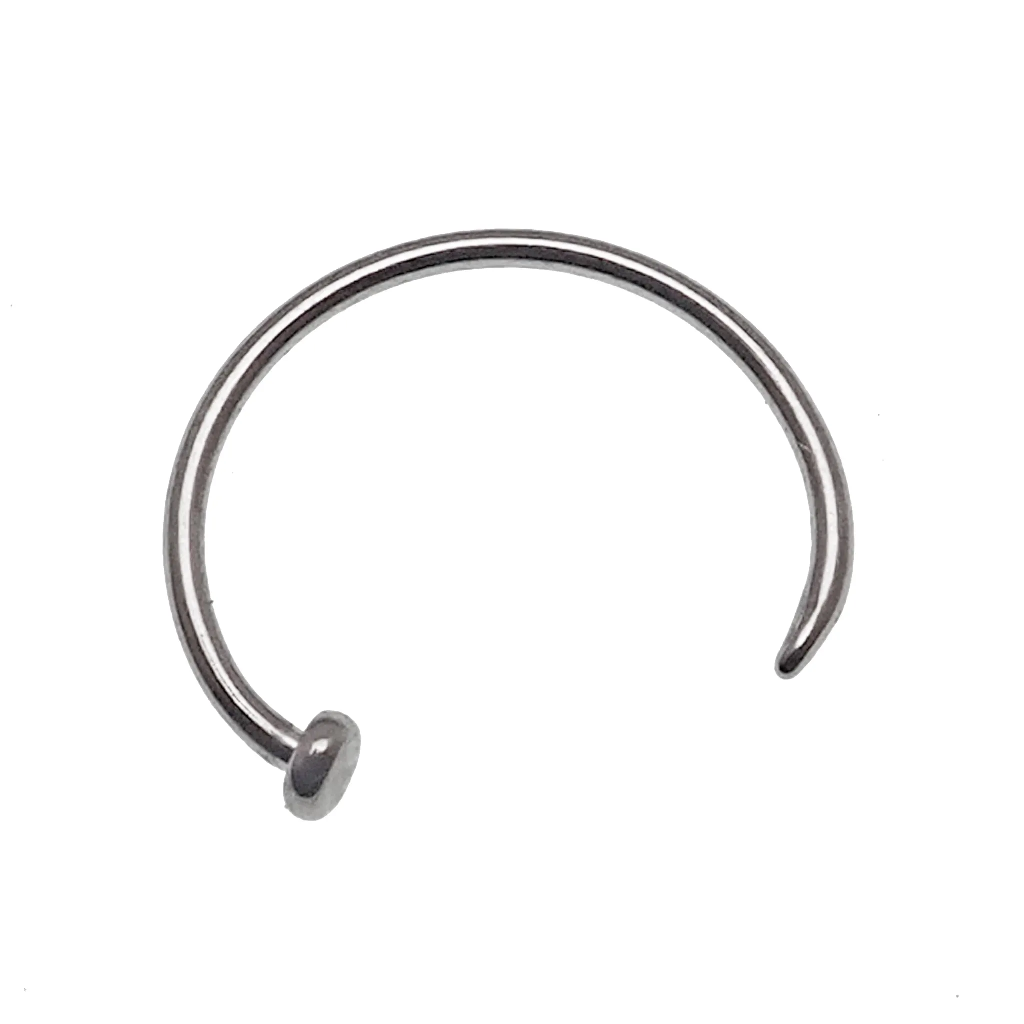 Nose Hoop 8mm, 10mm Titanium Piercing 18g, 20g