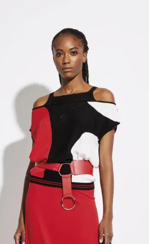Oblique Creations Cold Shoulder Top