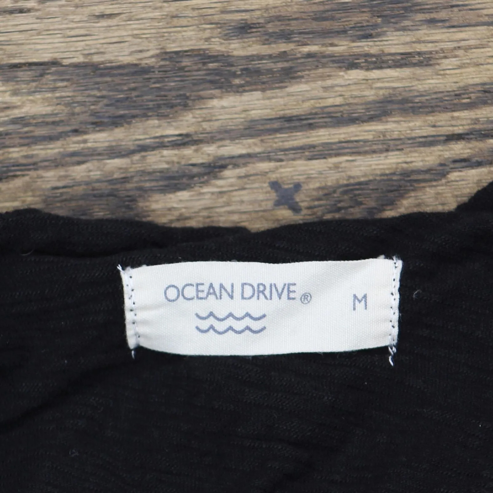 Ocean Drive Womens Tunic Cold Shoulder Ruffle Blouse Shirt Top Black M