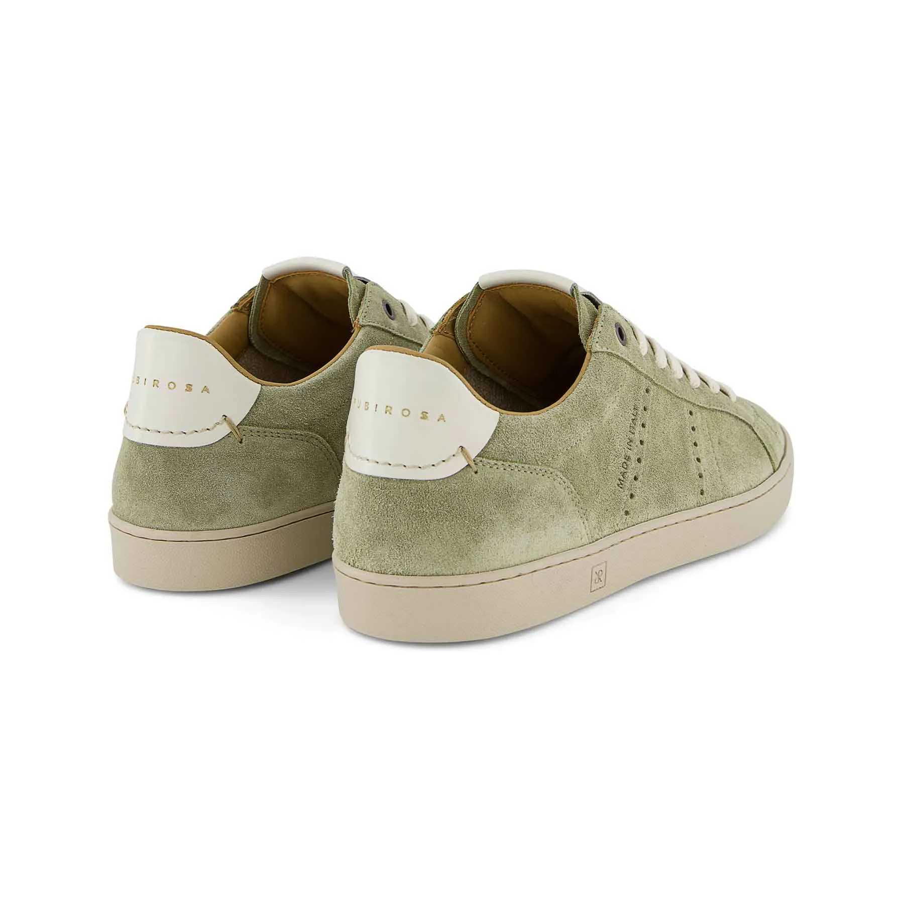 ODILE MEN'S SUEDE SNEAKER - GREEN