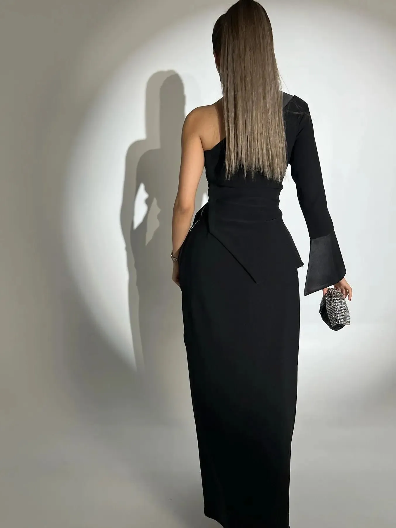 One-piece Single-breasted Top & Irregular Skirt Set