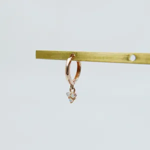 Opal Trinity Charm Hoop