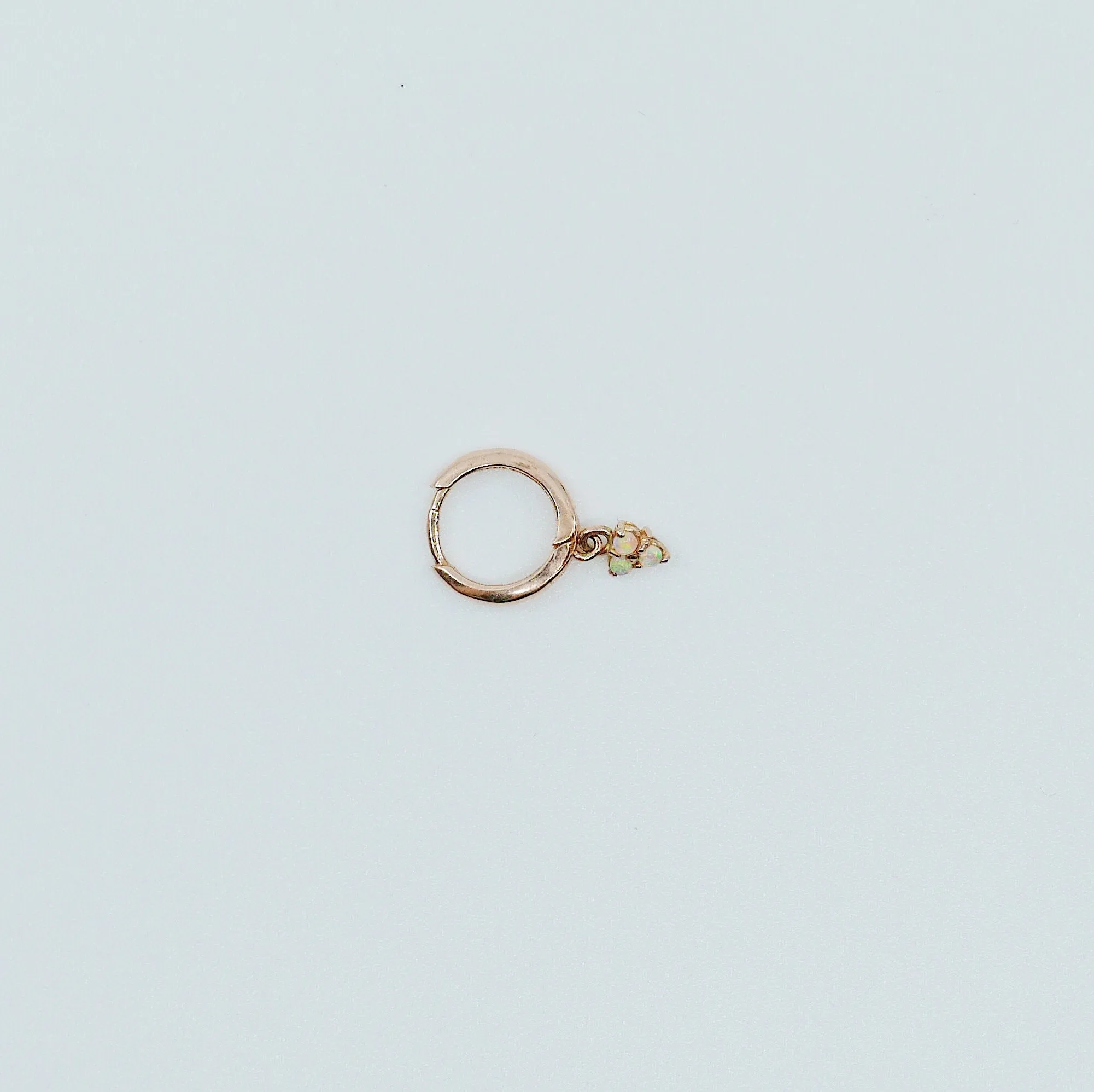 Opal Trinity Charm Hoop