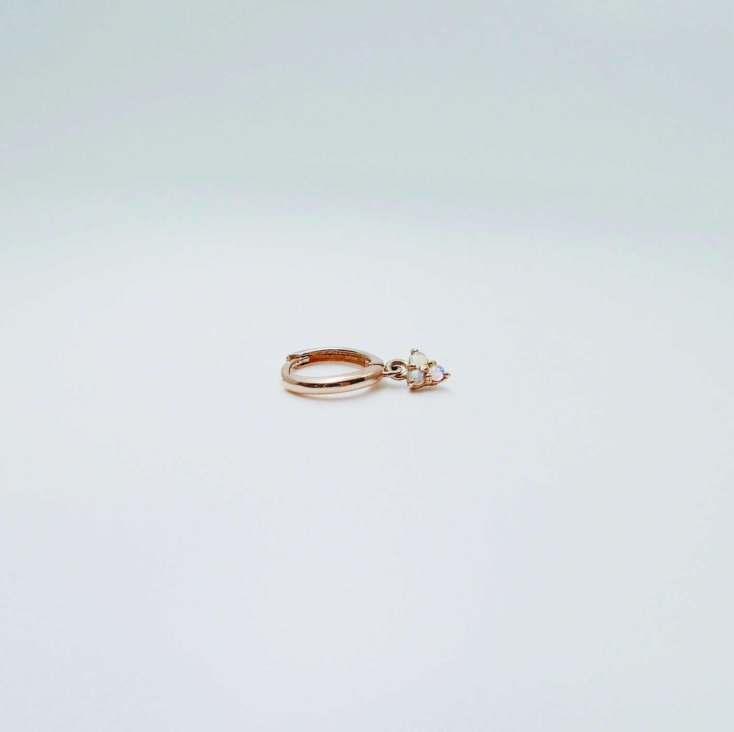 Opal Trinity Charm Hoop