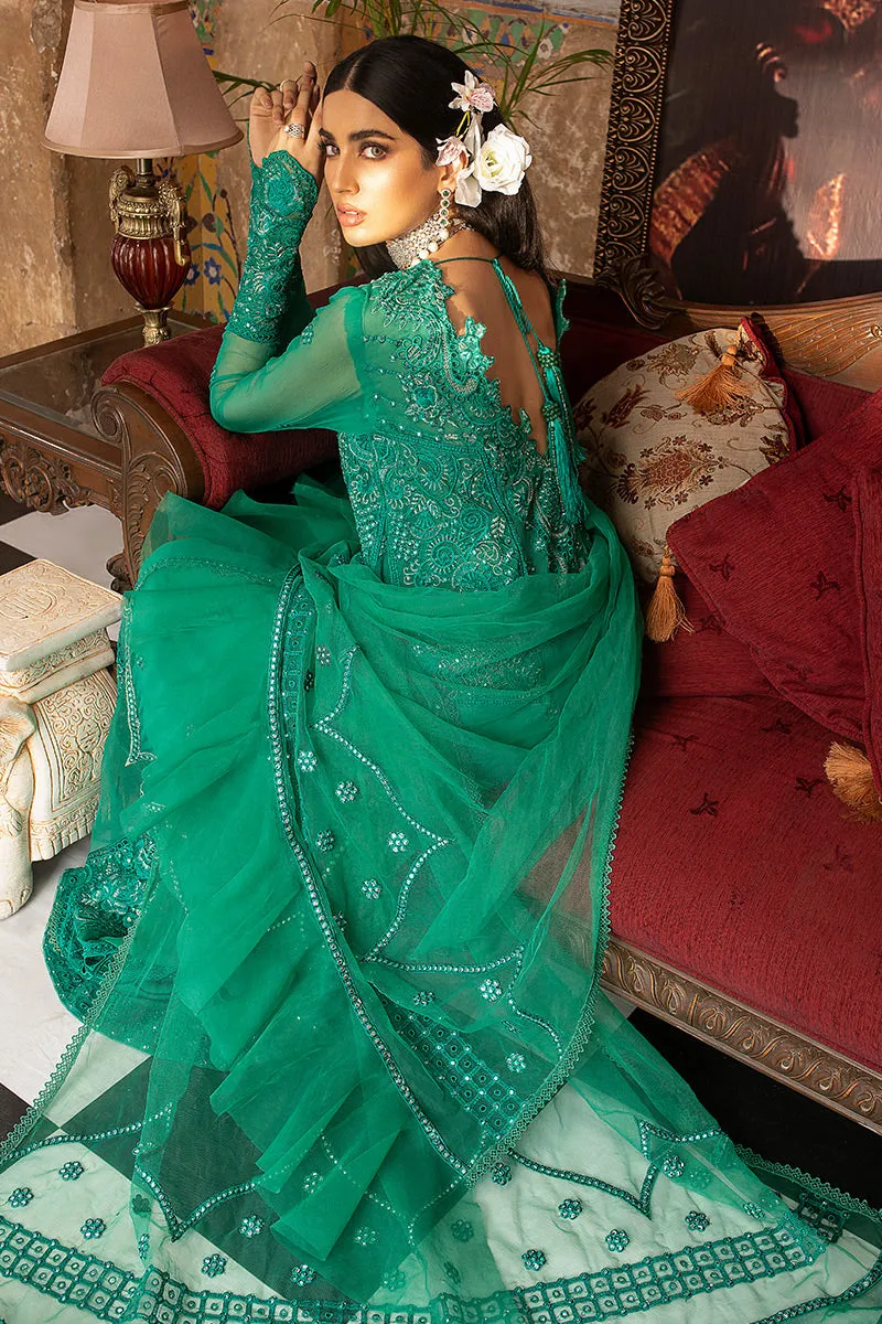 Pakistani Chiffon Dress with Net Dupatta #Y2093
