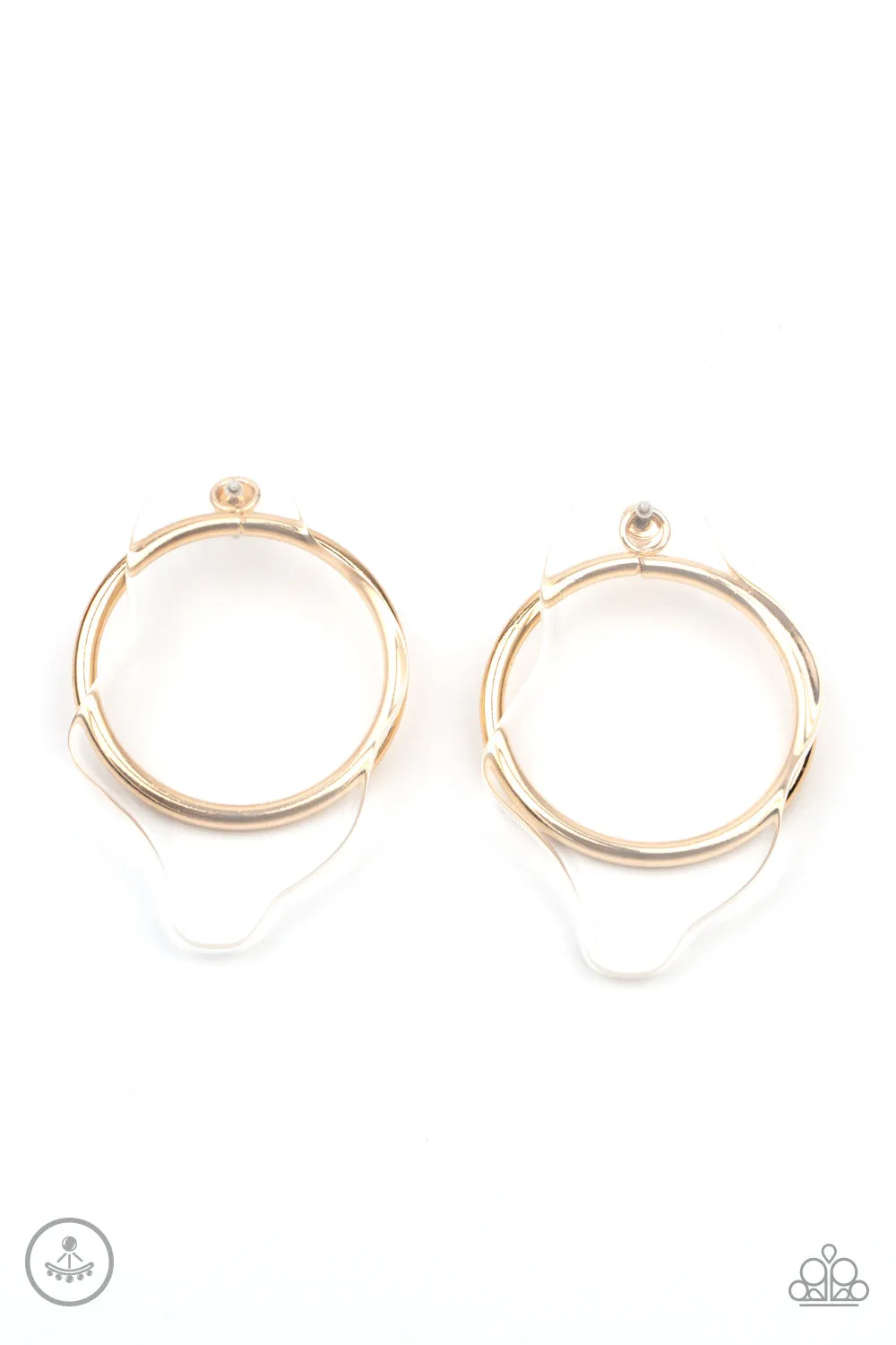 Paparazzi Clear The Way! - Gold Earrings