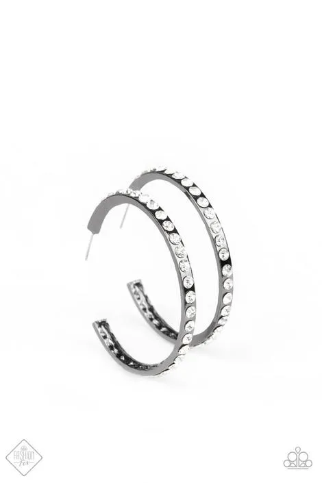 Paparazzi - Global Gleam - Black Earring -Fashion Fix - May 2020