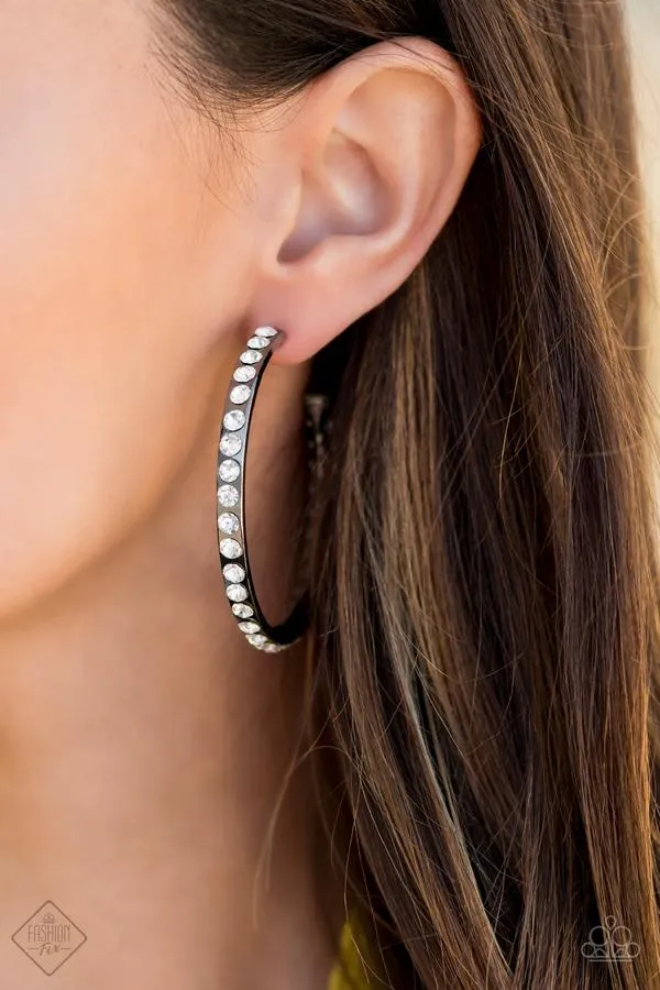Paparazzi - Global Gleam - Black Earring -Fashion Fix - May 2020